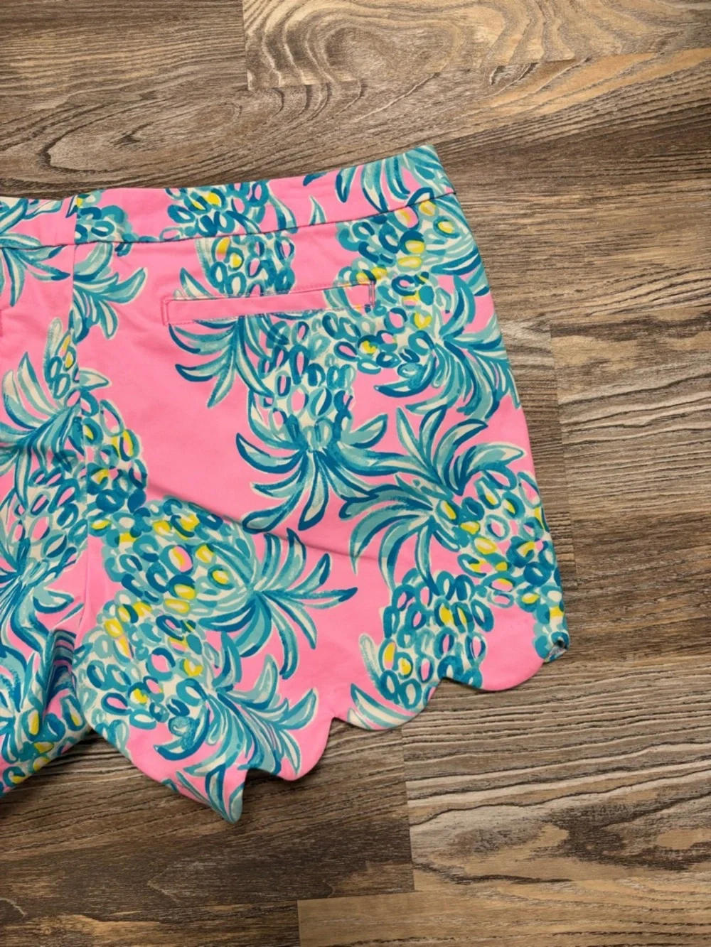 Lilly Pulitzer Stretch Buttercup Shorts in Pelican Pink Beat the Heat 14 NWOT